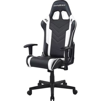 DXRacer PRINCE P132 Gaming Chair, White Black,