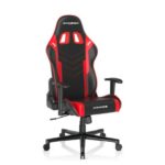 DXRacer Prince Series GC-P132-NR-F2-158 Gaming Chair, 1D Armrests with Soft Surface, Black/Red