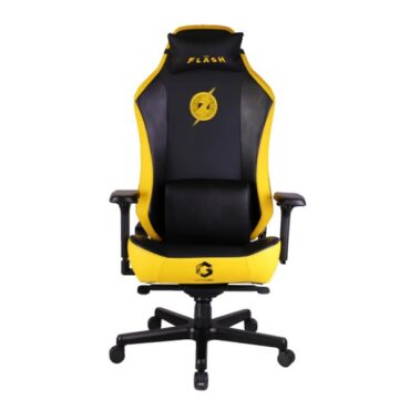 GAMEON x DC Licensed With Adjustable 4D Armrest & Metal Base Gaming Chair – Flash