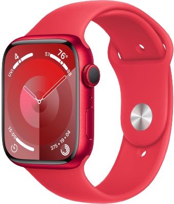 Apple Watch Series 9 41mm Red Aluminum Case With Red Sports Band