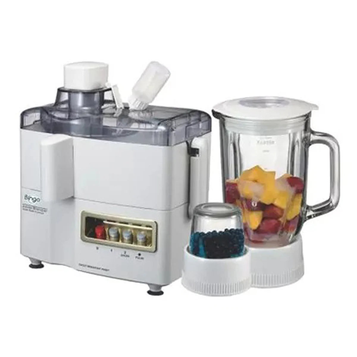 Bingo JBG-1000-BS - 3 in 1 Juicer Blender & Grinder