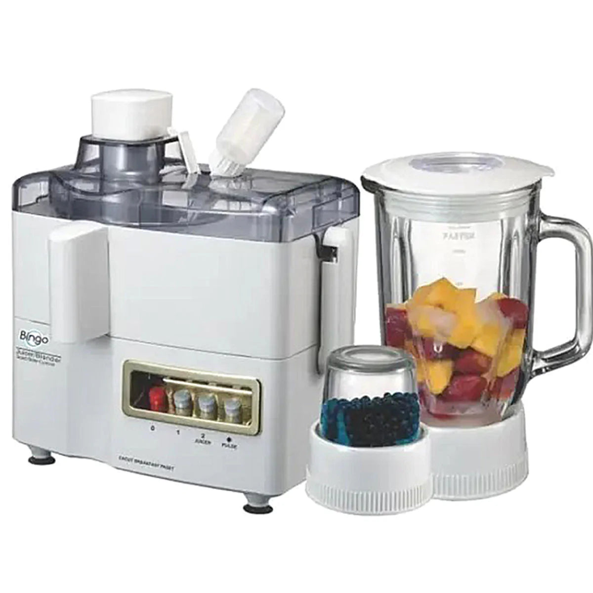 Bingo JBG-1000-BS - 3 in 1 Juicer Blender & Grinder