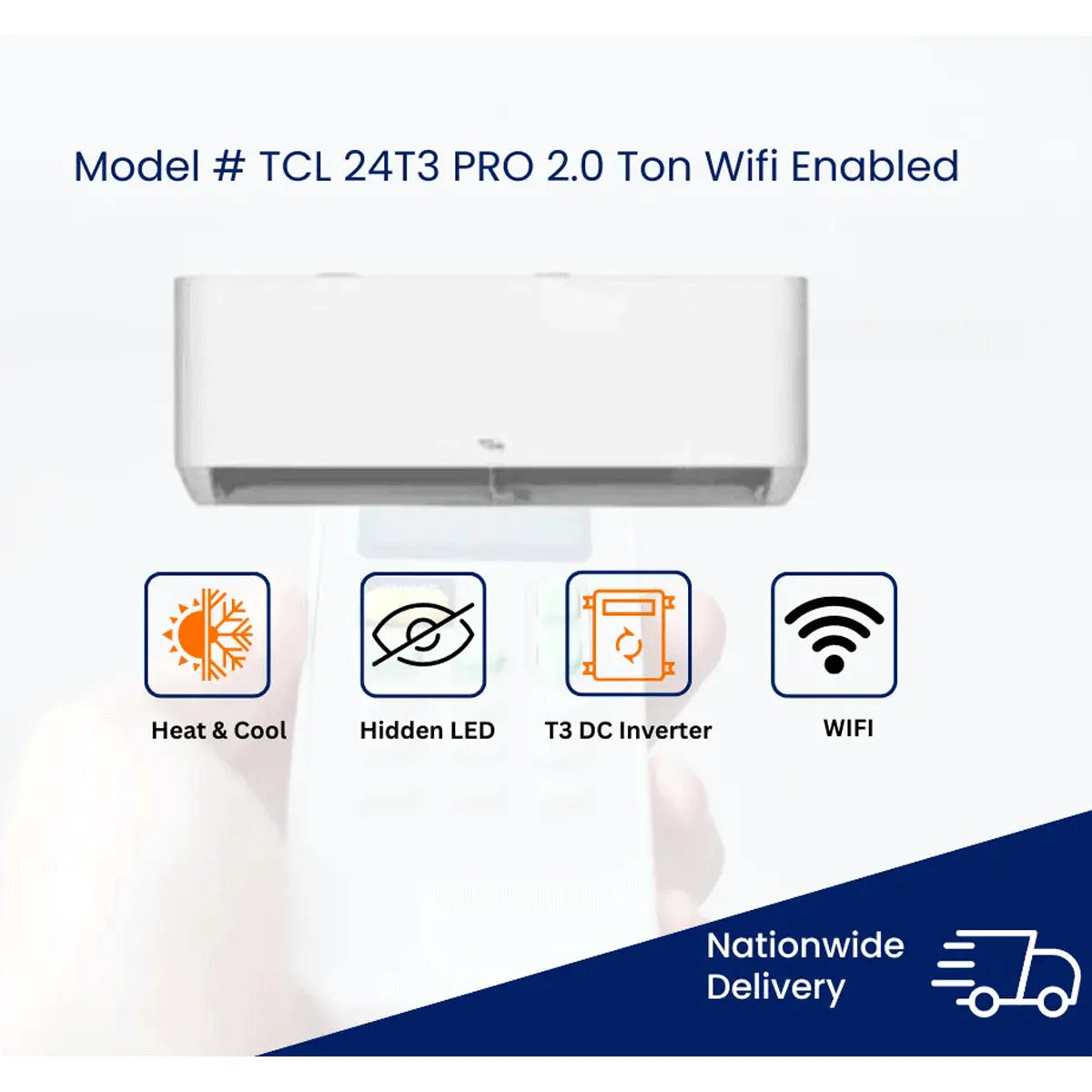 TCL 2.0 TON DC INVERTER SPLIT AC Model TAC-24T3 PRO C2